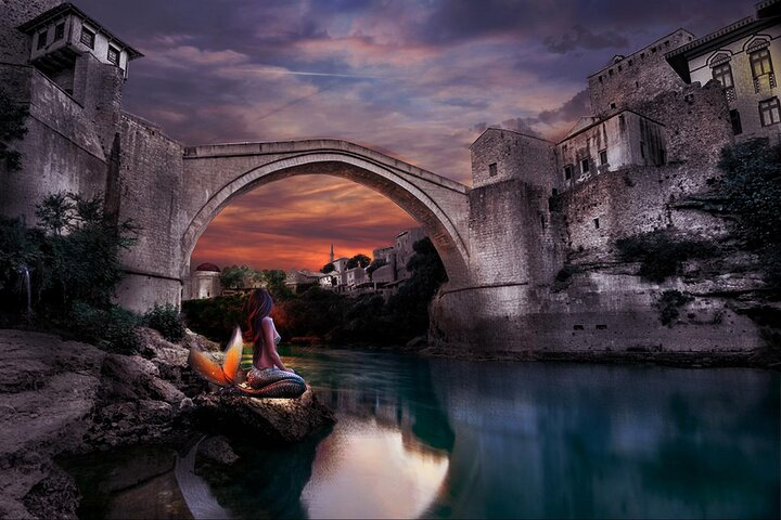 Mostar as seen by our local artist. 